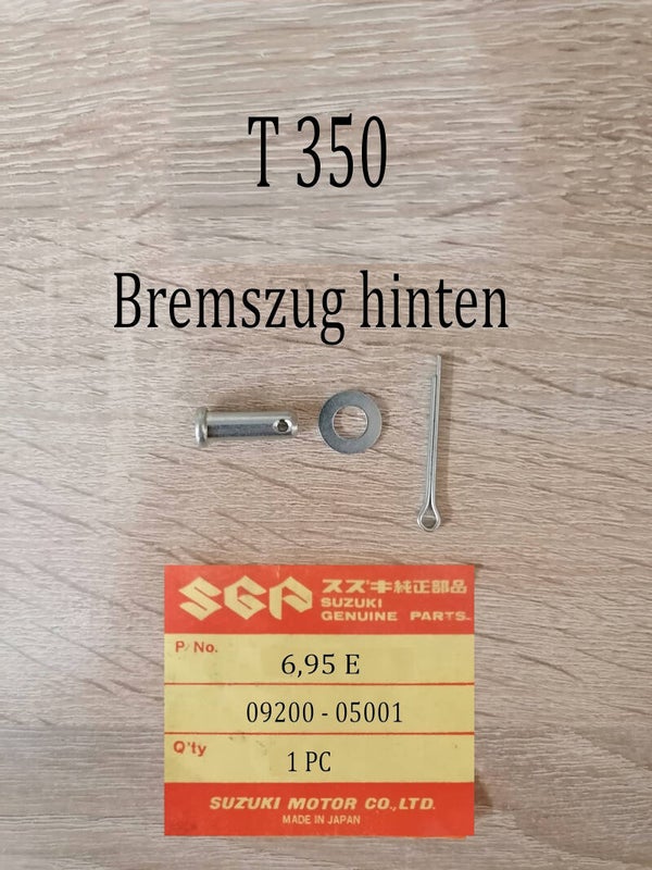 Suzuki T 350 Bolzen  Bremszug hinten neu.