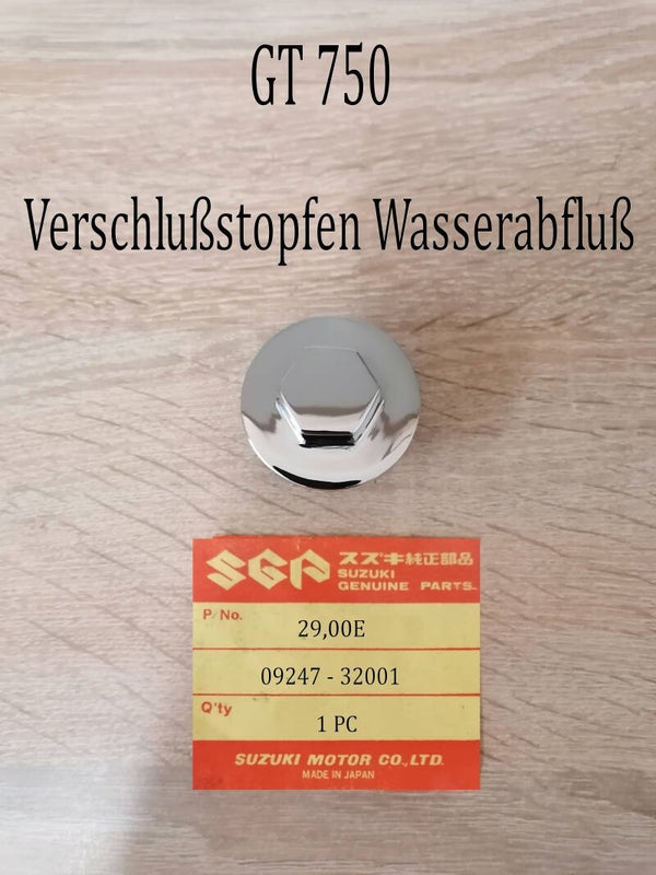 Suzuki GT 750 Verschlußstopfen Wasserabfluß gebraucht.