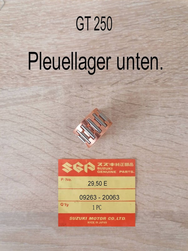 Suzuki GT 250 Pleuellager unten neu.