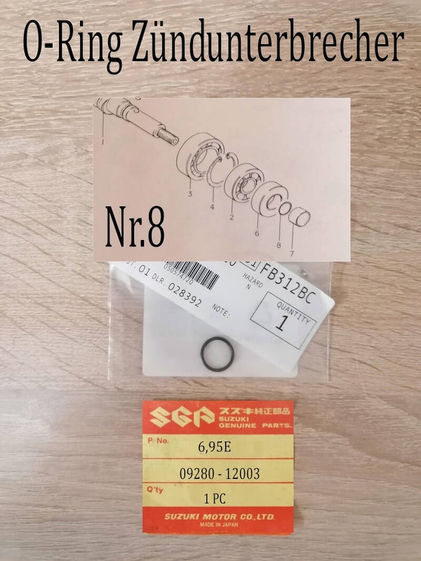 Suzuki GT 550 O-Ring Zündunterbrecher neu.