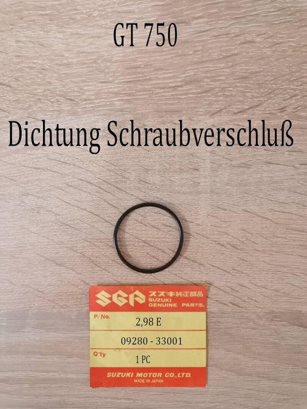 Suzuki GT 750 Dichtung Schraubverschluß neu.