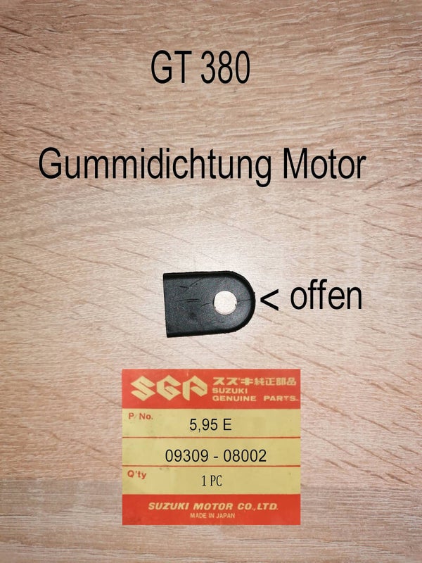 Suzuki GT 380 Gummidichtung Motor neu.