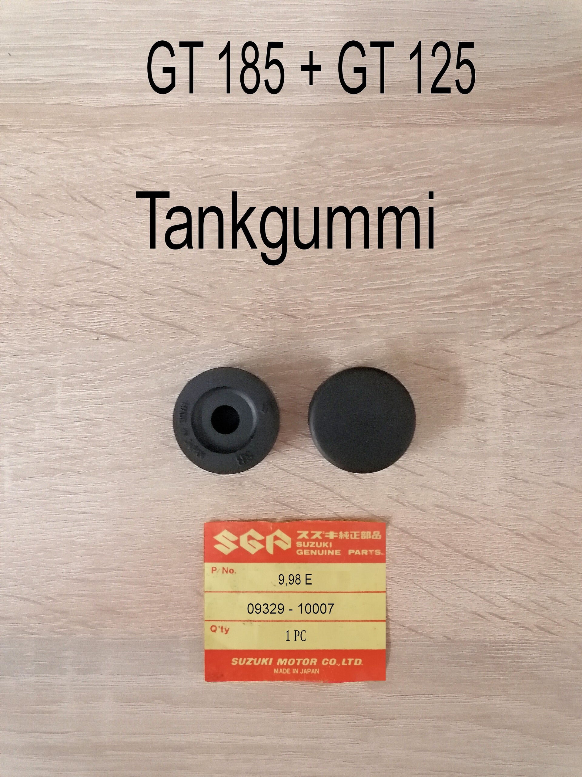 Suzuki GT 185 + GT 125 Tankgummi neu.