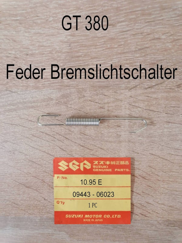 Suzuki GT 380 Feder Bremslichtschalter neu.