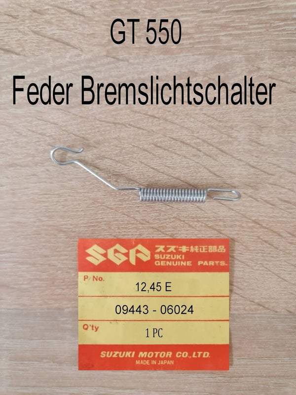 Suzuki GT 550 Feder Bremslichtschalter neu.