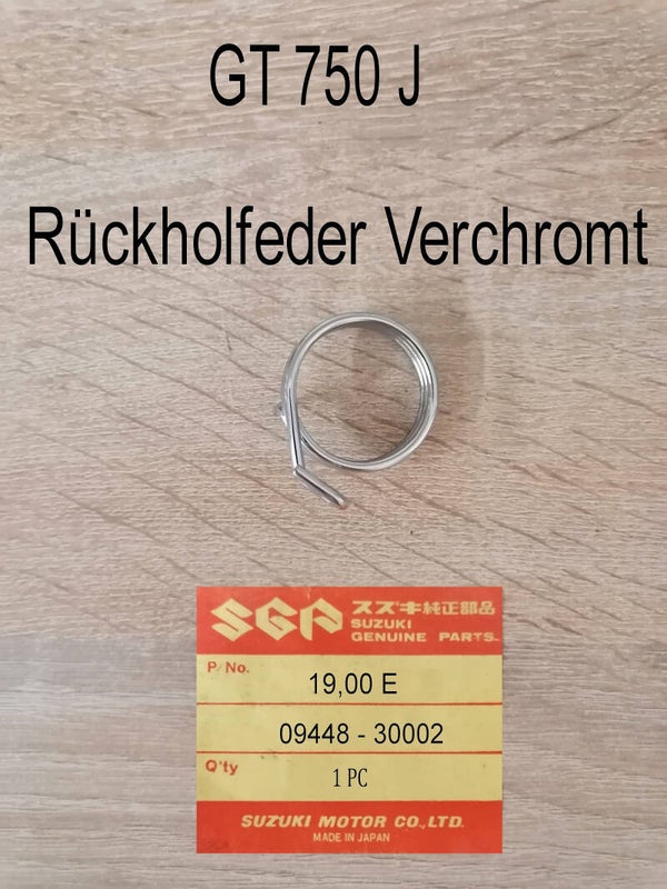 Suzuki GT 750 Rückholfeder für Duplexbremse neu.