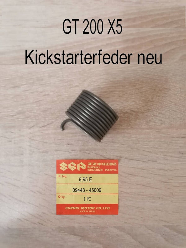 Suzuki GT 200 X5 Kickstarterfeder neu.