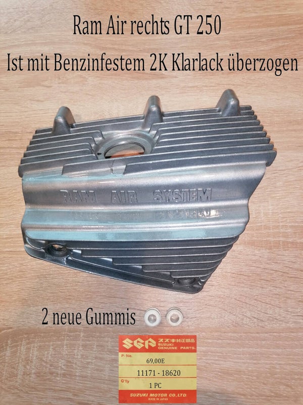 Suzuki GT 250 Ram Air System rechts gebraucht.