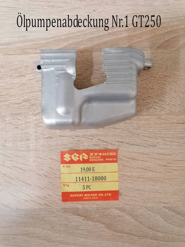 Suzuki GT 250 Ölpumpenabdeckung gebraucht.