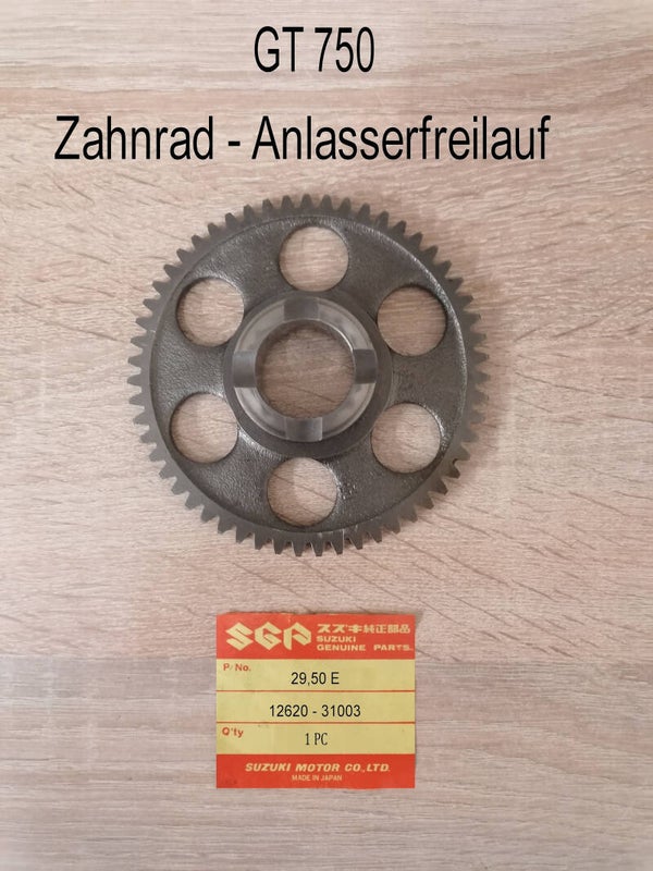 Suzuki GT 750 Zahnrad Anlasserfreilauf gebraucht.