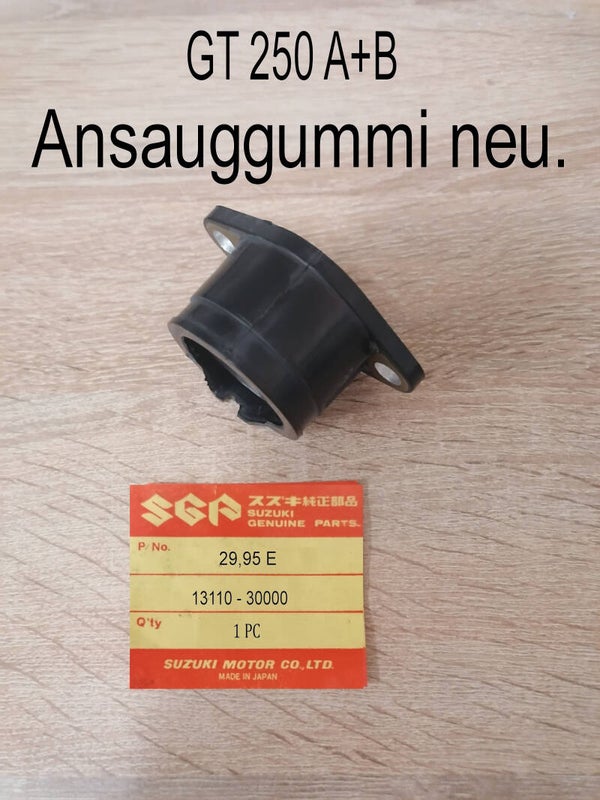 Suzuki GT 250 A+B Ansauggummi neu.