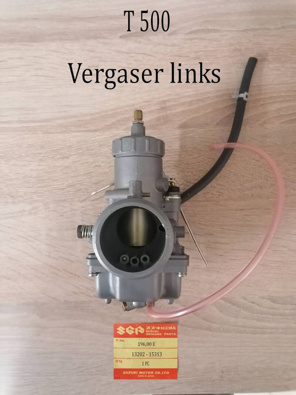 Suzuki T 500 Vergaser links