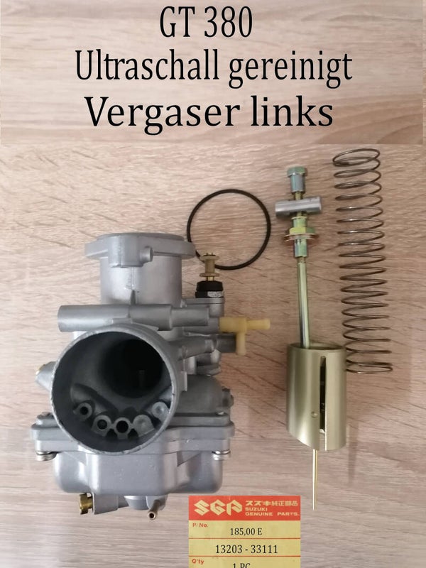 Suzuki GT 380 Vergaser links