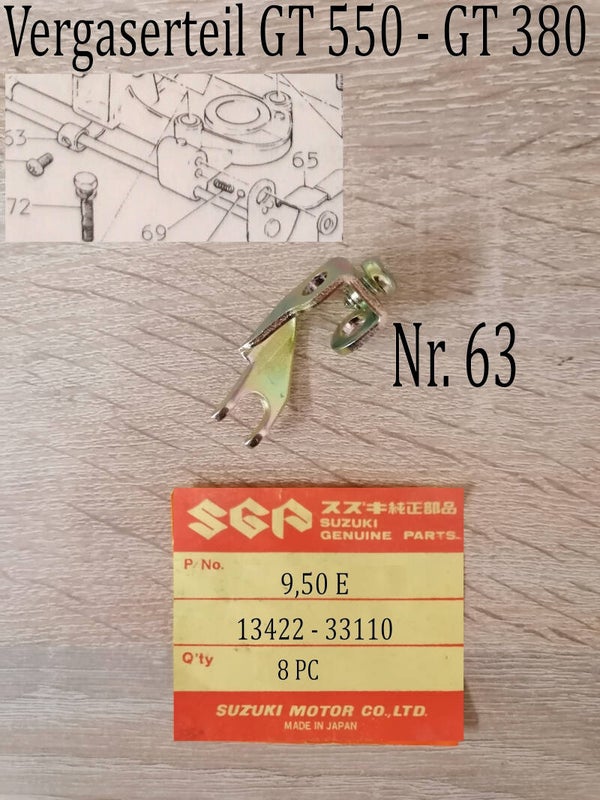 Suzuki GT 550 Hebearm Choke