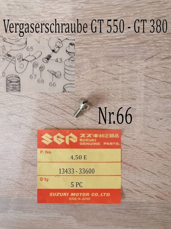 Suzuki GT 550 Schraube Chokehebel gebraucht.
