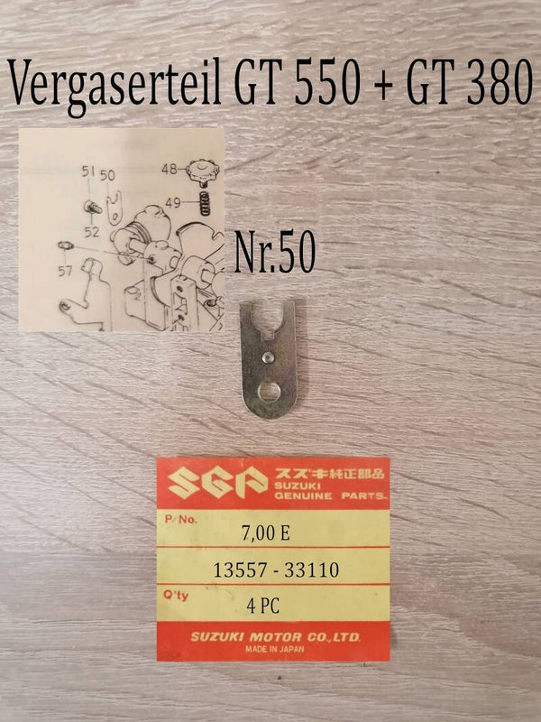 Suzuki GT 380 Vergaserteil.
