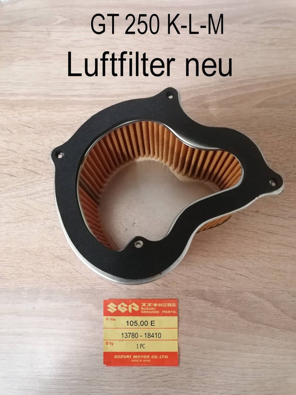 Suzuki GT 250 K-L-M Luftfilter neu