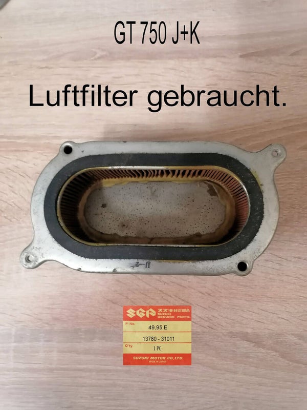 Suzuki GT 750 J + K Luftfilter gebraucht. Differenzbesteuert Nr.27