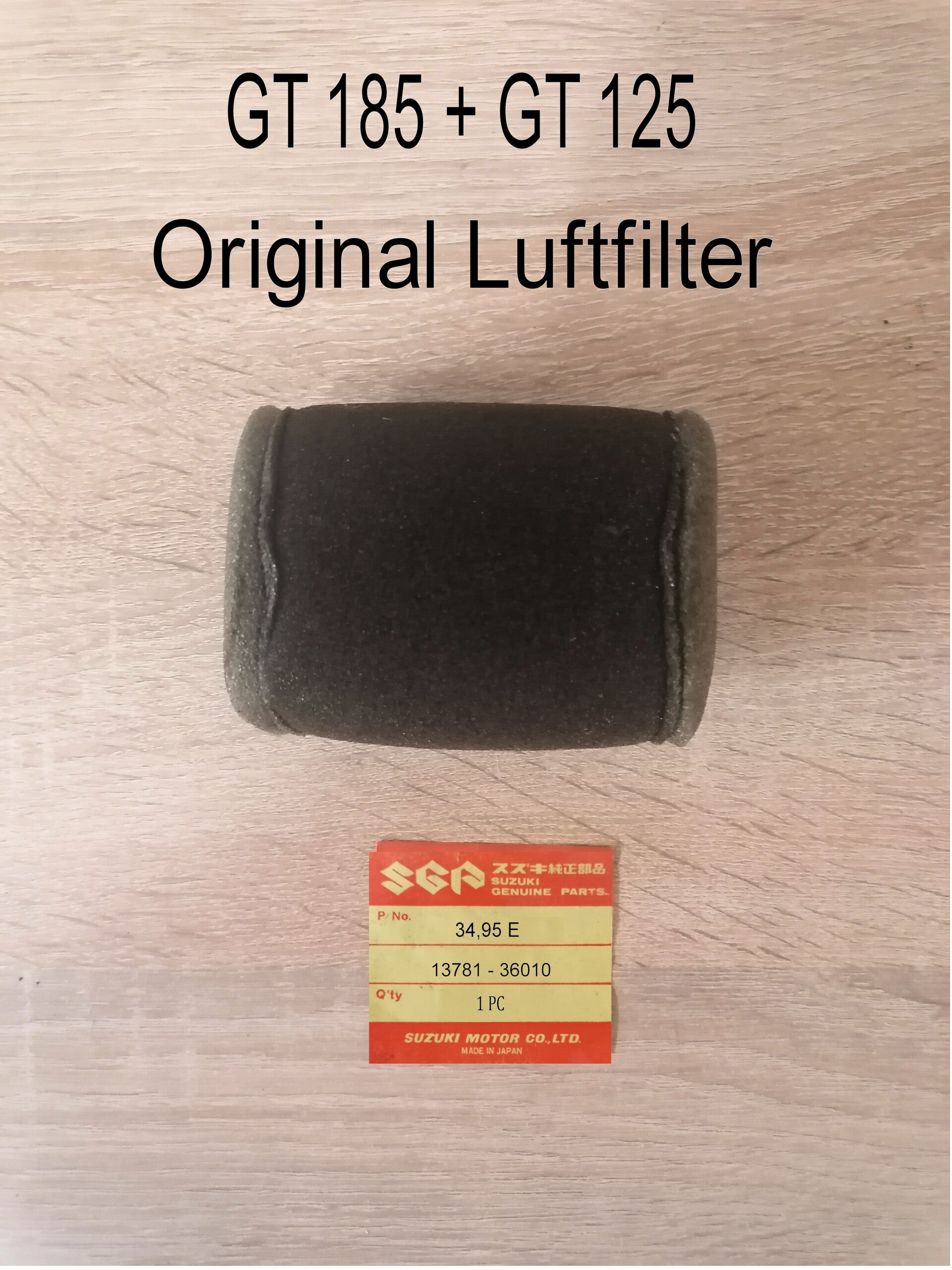 Suzuki GT 185 + GT 125 Luftfilter neu original Suzuki.