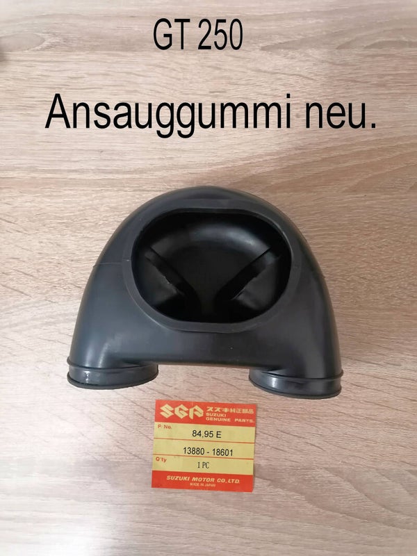 Suzuki GT 250 Ansauggummi neu. Differenzbesteuert Nr. 34