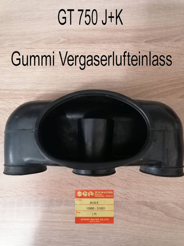 Suzuki GT 750 J+K Gummi Vergaserlufteinlass gebraucht.