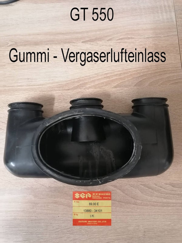 Suzuki GT 550 Gummi - Vergaserlufteinlass gebraucht.