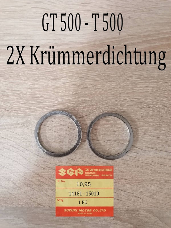 Suzuki GT 500 + T 500 Krümmerdichtung neu.