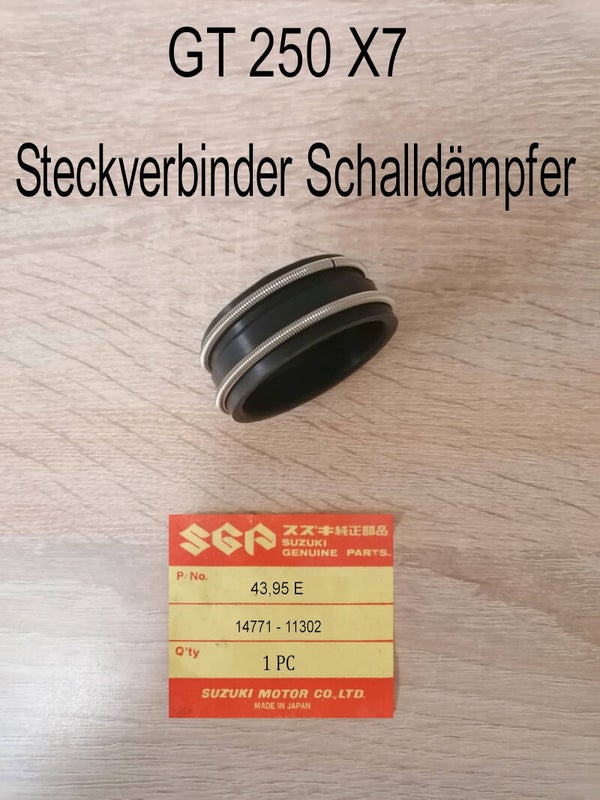Suzuki GT 250 X7  Steckverbinder Schalldämpfer neu.