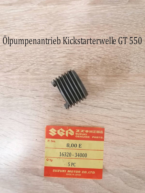 Suzuki GT 550 Ölpumpenantrieb  Kickstarterwelle gebraucht.