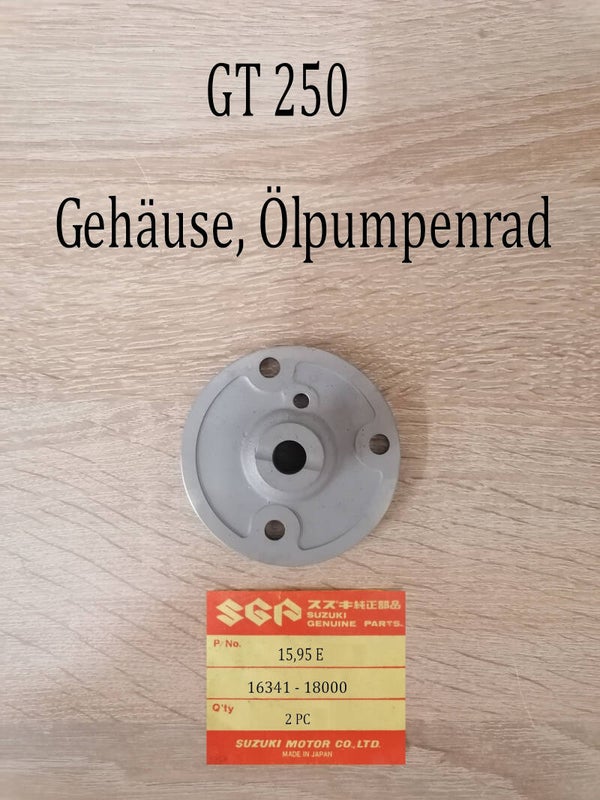 Suzuki GT 250 Gehäuse Ölpumpenrad gebraucht.