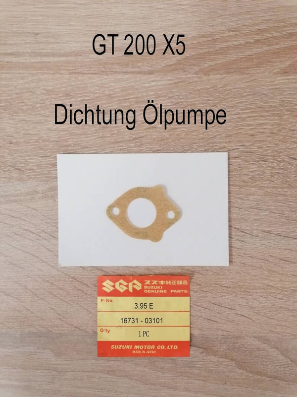 Suzuki GT 200 X5  Dichtung Ölpumpe neu.