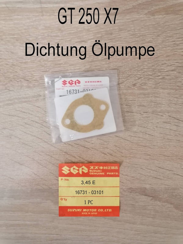 Suzuki GT 250 X7 Dichtung Ölpumpe neu.