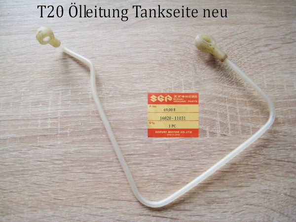 Suzuki T 20 Ölleitung