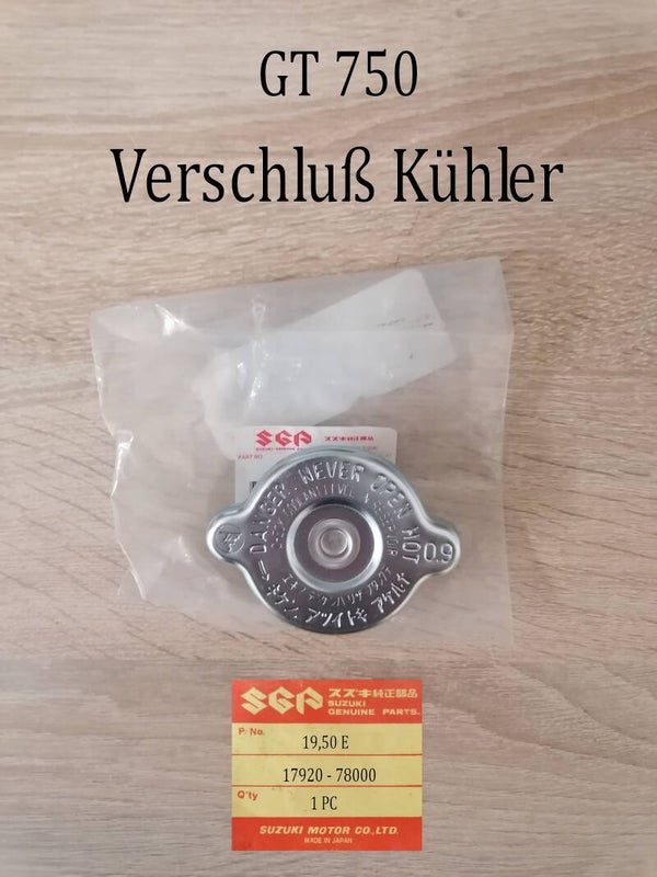 Suzuki GT 750 Verschluß Kühler neu.