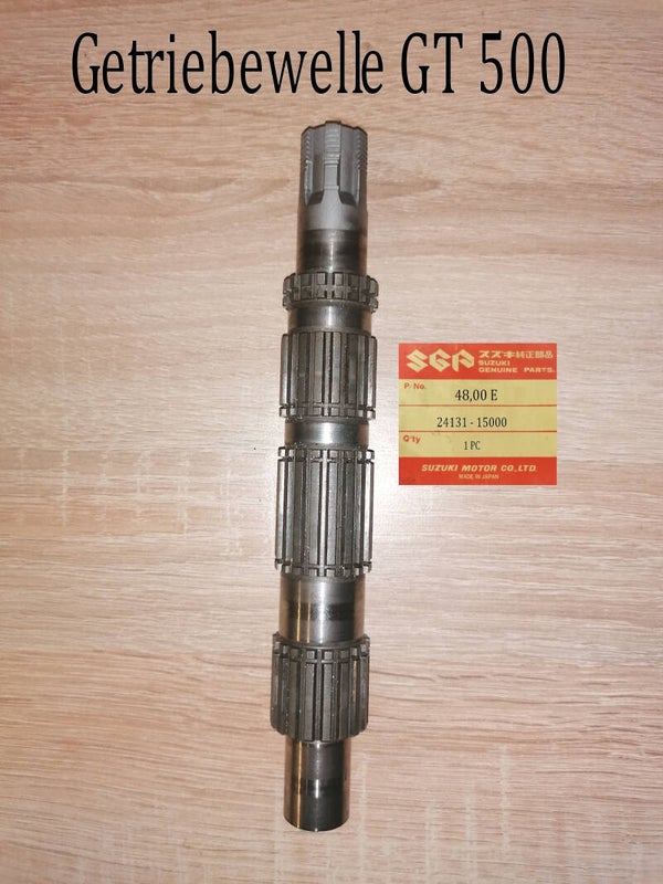 Suzuki GT 500+ T 500 Getriebewelle