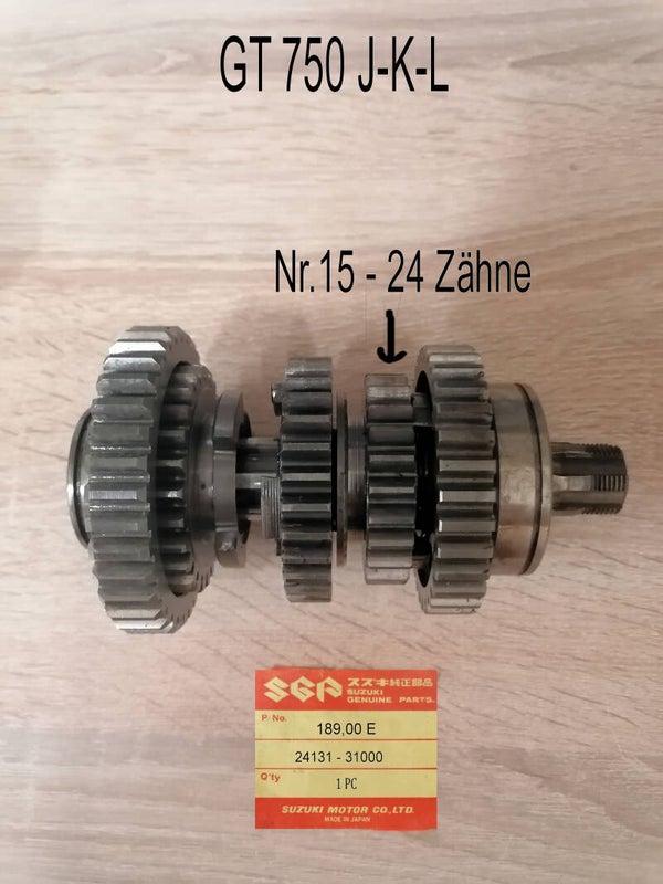 Suzuki GT 750 J-K-L Getriebewelle