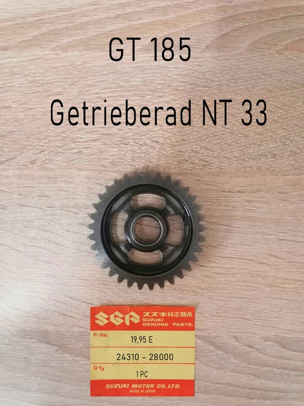 Suzuki GT 185 Getrieberad NT 33 gebraucht.