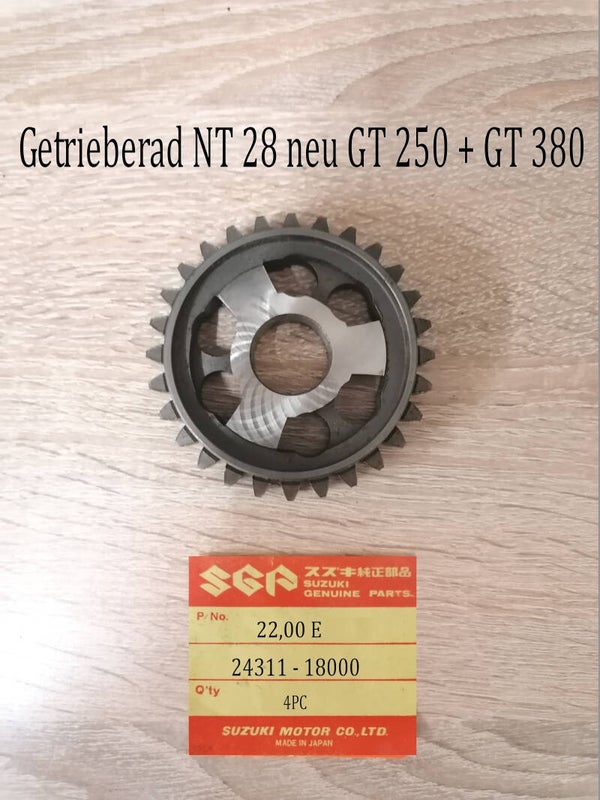 Suzuki GT 250 Getrieberad NT 28 neu.