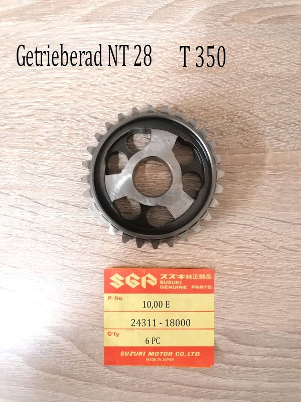 Suzuki T 350 Getrieberad NT 28