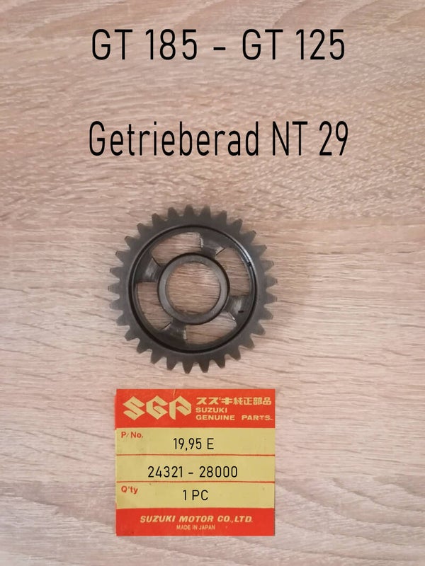 Suzuki GT 185 + GT 125 Getrieberad NT 29 gebraucht.