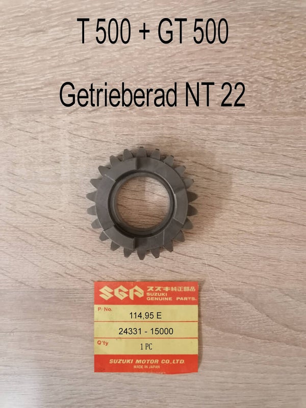 Suzuki T 500 + GT 500 Getrieberad NT 22 neu.