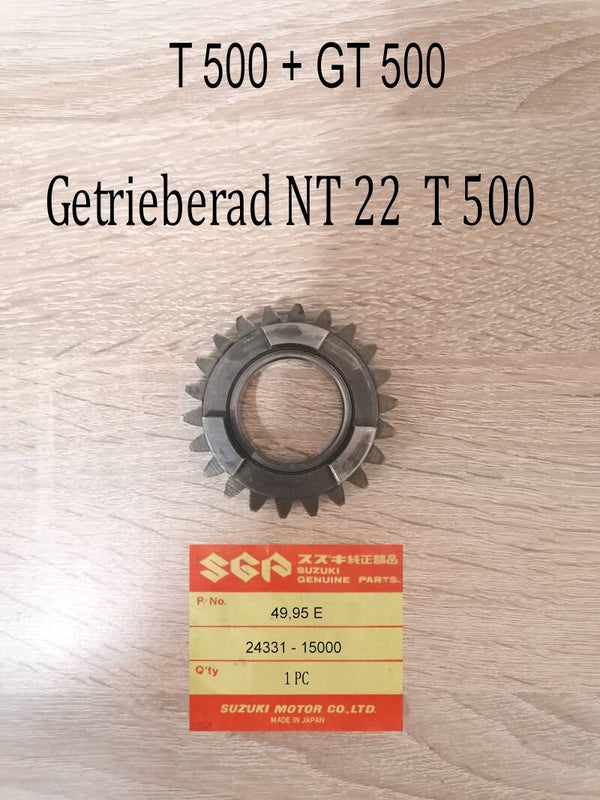 Suzuki GT 500 + T500 Getrieberad NT 22 gebraucht.
