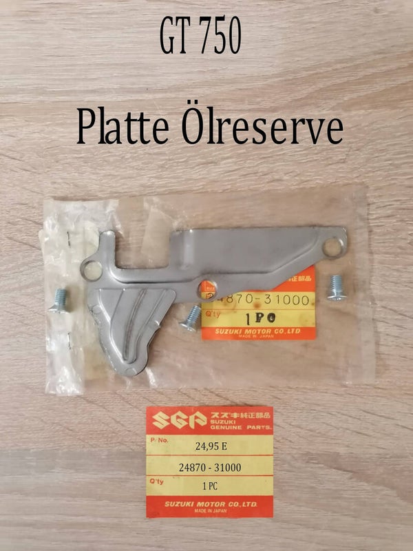 Suzuki GT 750 Platte Ölreserve