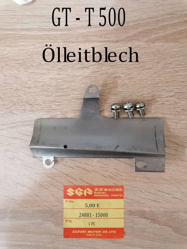 Suzuki GT 500 + T 500 Ölleitblech