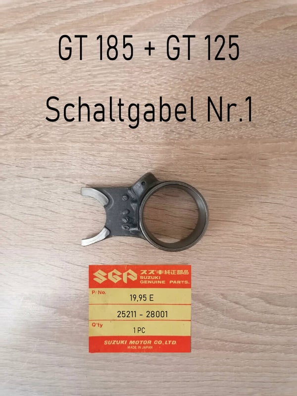 Suzuki GT 185 + GT 125 Schaltgabel Nr.1 gebraucht.