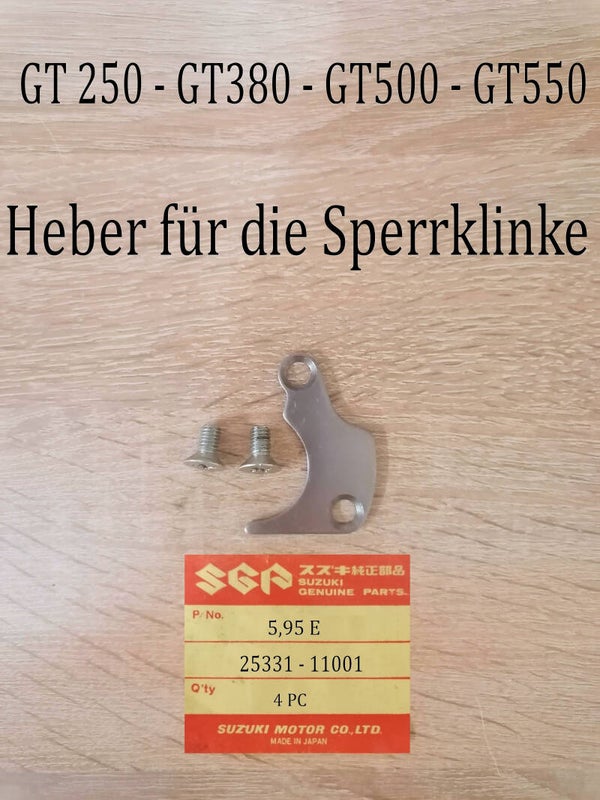 Suzuki GT 250 Heber Sperrklinke gebraucht.