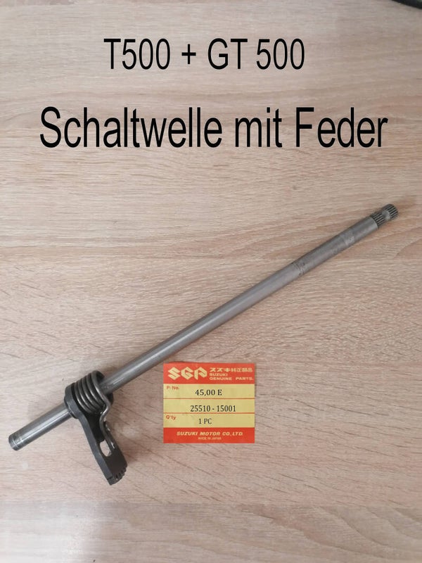 Suzuki GT 500 + T 500 Schaltwelle gebraucht.