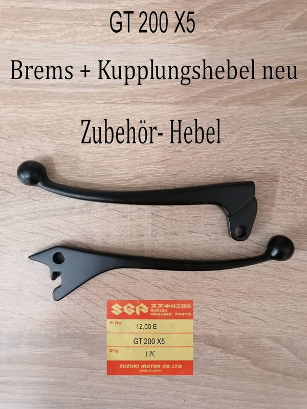 Suzuki GT 200 X5 Brems + kupplungshebel.