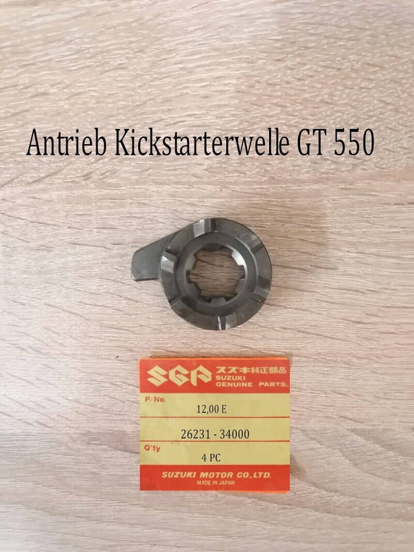 Suzuki GT 550 Antrieb Kickstarterwelle gebraucht.