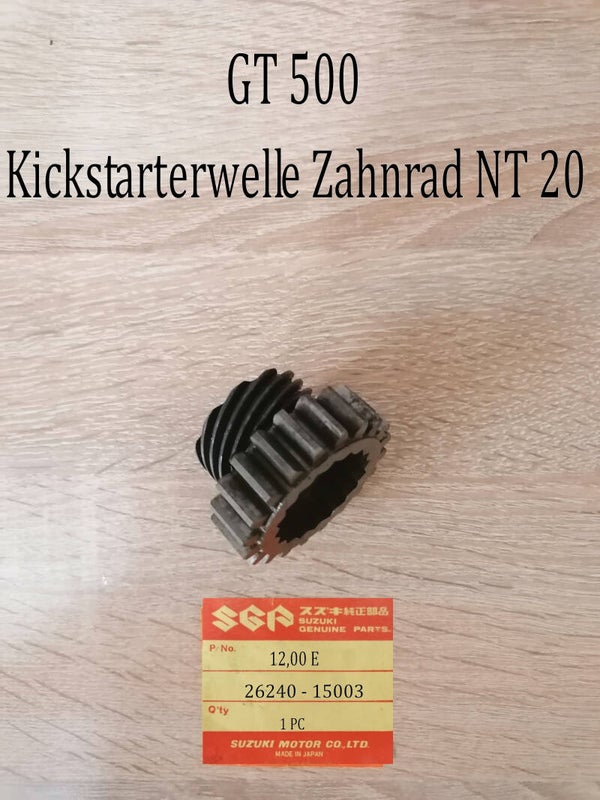 Suzuki GT 500 + T 500 Zahnrad Kickstarterwelle